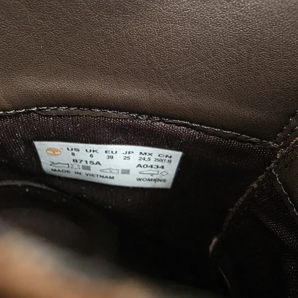 Timberland Glancy Wheat Nubuck Leather Heeled Lace Up Boots - Picture 9 of 11